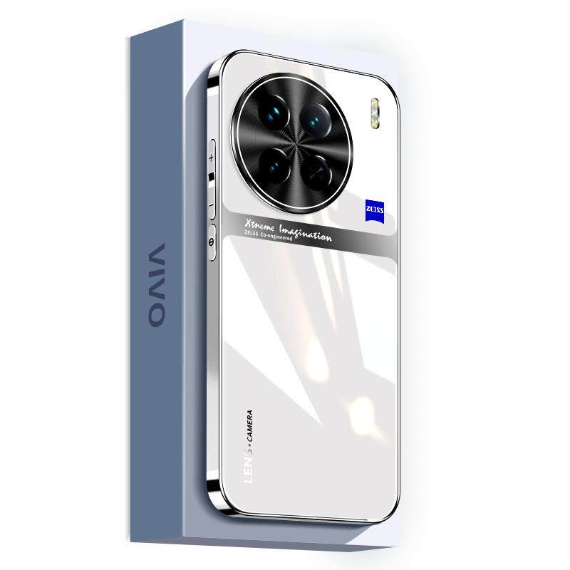 适用vivox300手机壳x200pro电镀玻璃x100s新款磁吸x100spro镜头全包防摔mini保护套90+十男U