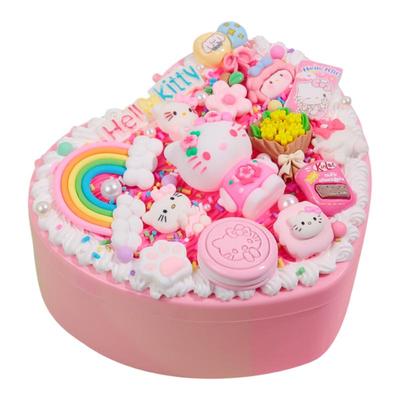 儿童爱心收纳盒奶油胶diy材料包