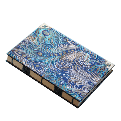 斑町手工装订国风织锦精致笔记本