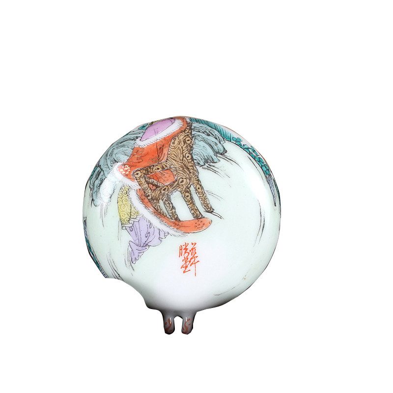 景德镇手绘十二金钗成都鸟食罐