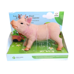 出口品质农场动物软胶绵羊奶牛马猪充棉高品质模型玩具大号过家家