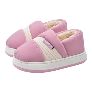 大嘴猴月子鞋冬季加绒保暖居家厚底产后孕妇专用防滑全包跟棉拖鞋