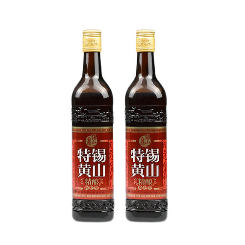 锡山特黄 10度精酿枸杞型 无锡老酒黄酒半甜  整箱580ml*12方瓶