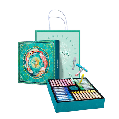 飞乐鸟廿四节气国色油画棒礼盒