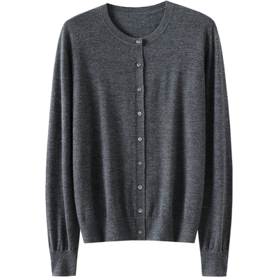 启超官方高端精纺100%纯山羊绒衫