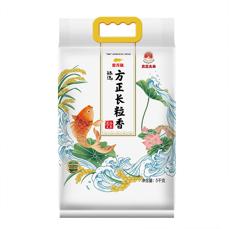 金龙鱼臻选方正长粒香米5kg×4袋