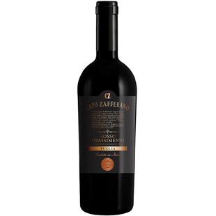 意大利 进口红酒 金标 藏红花  风干法普米蒂沃干红葡萄酒