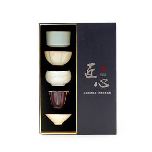 故宫文创五大名窑茶杯伴手礼送老外客户领导送外国人中国特色礼物