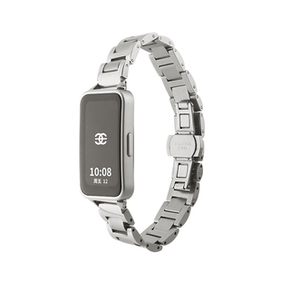 适用华为手环10/9/8表带金属链舒适新款band7nfc版手表带夏荣耀6pro腕带电子智能运动八九十代新款高级感女生