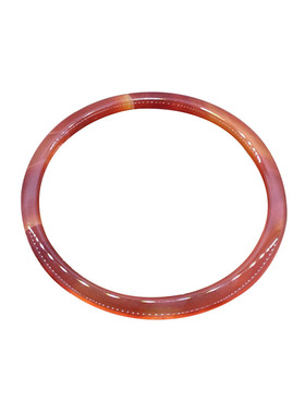 天然细条红色玉镯时尚风手环