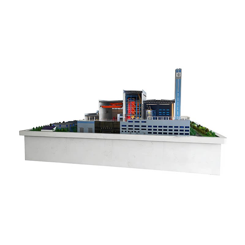 垃圾焚烧发电厂沙盘模型制作城市生活垃圾焚烧发电站沙盘模型定制