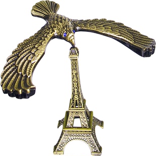 平衡鸟不会落老鹰重力玩具摆件金属不倒翁大号办公桌轻奢高档合金