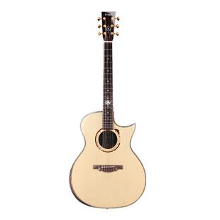 TYMA泰玛星 海北美3A级云衫木全单41寸民谣吉他初学者人体工学