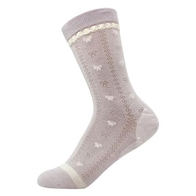 防裂袜子女防护脚后跟干裂春夏季薄款中筒纯棉网眼短袜足跟开裂