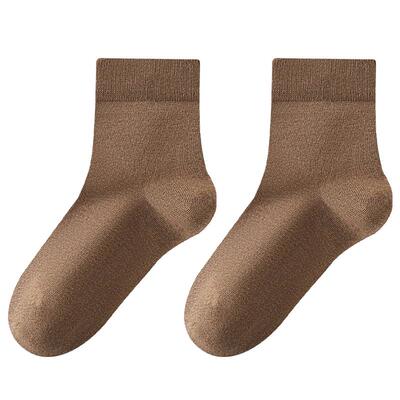 恒源祥纯棉抗菌防臭透气中筒袜女