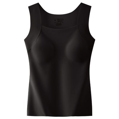 保暖背心女带胸垫一体内搭打底衫