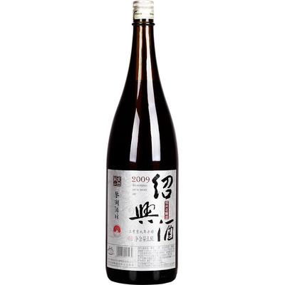 绍兴黄酒古越龙山鉴湖2009年原酒1.8L大瓶装 12年陈冬酿花雕3.6斤