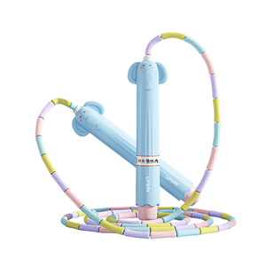 竹节跳绳儿童幼儿园初学小学专用一年级大班4岁5岁小孩入门软绳子