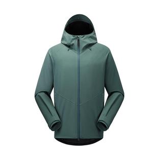 VAUDE巍德户外防风防水运动羊毛软壳冲锋衣连帽高领徒步骑行外套