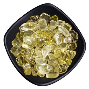 天然黄水晶碎石聚宝盆摆件黄色宝石裸石净化消磁石巴西黄水晶原石