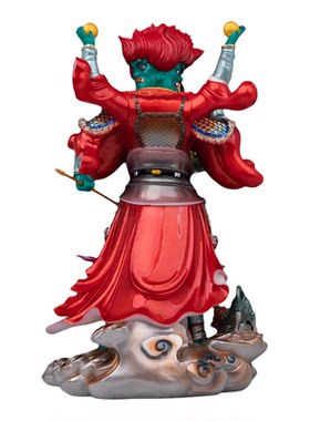 殷元帅神像汉白玉地司太岁统领殷郊元帅大天君殷元帅家用供奉摆件