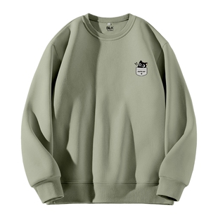 班尼路S&K系列青少年卫衣男款春季2026新款小黑猫印花休闲打底衫A