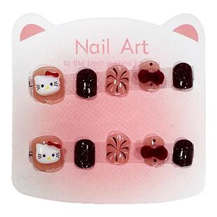 2026新款儿童指甲贴女童穿戴甲无毒无味女孩3岁到6岁可拆卸指甲贴