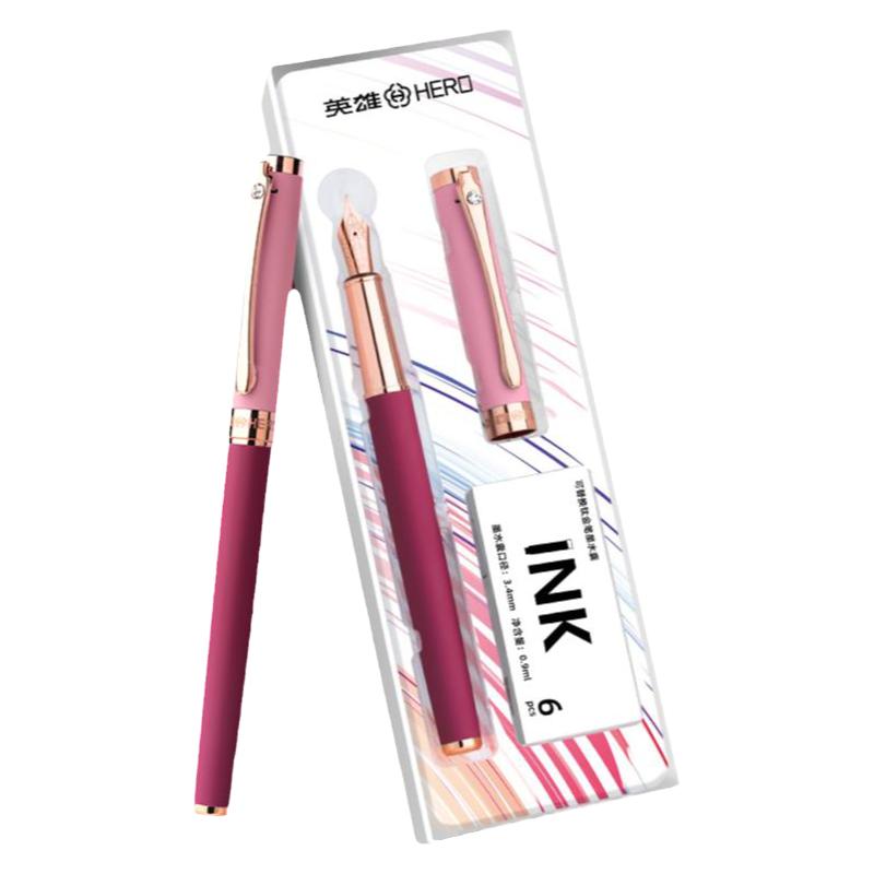 英雄钢笔三年级小学生专用硬笔书法练字男女士高档精致高颜值学生成人初学者套装礼盒墨囊替换官方旗舰店A28