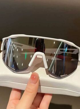 户外运动骑行墨镜女大框遮阳防晒防紫外线太阳镜骑行炫彩护目镜男