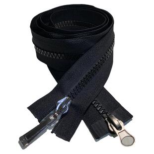 拉链配件拉头高档衣服专用长款 羽绒服拉锁长拉链双头双开高档长