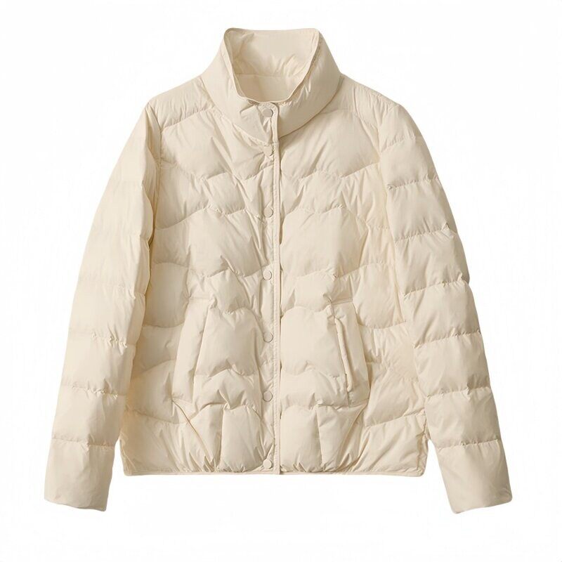 95白鹅绒短款羽绒服女2025冬日新款进口高强蓄热暖氧吧YRA88165RG