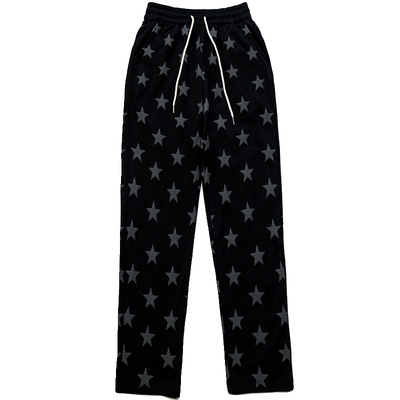 OctopusL双色星星印花休闲裤