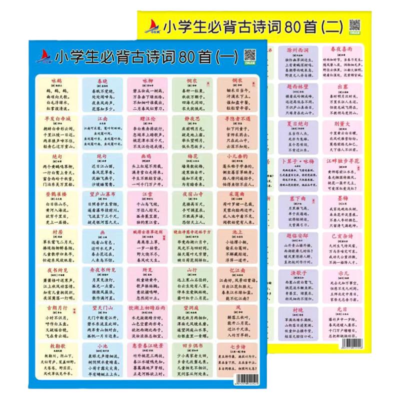 小学生人教版必背古诗词80首
