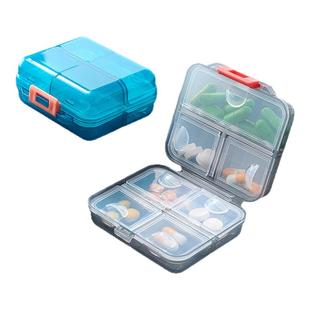 药盒便携分装一周七天随身药物收纳盒一周七天分药盒密封大容量