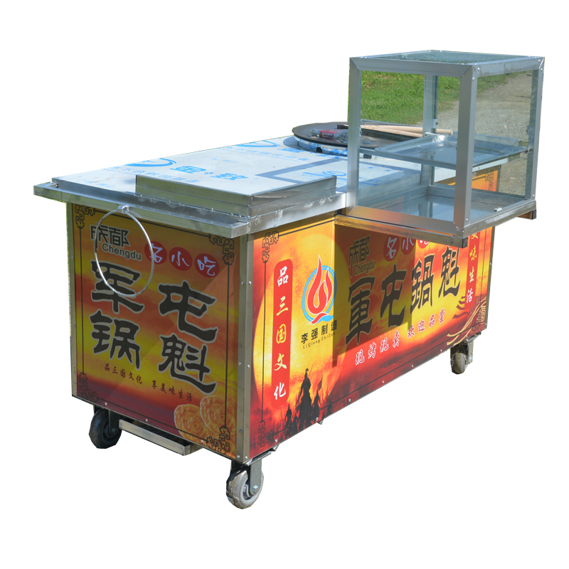李强制造 DZ650型 小号军屯锅魁炉灶 锅盔灶 锅魁小吃车 锅盔炉子