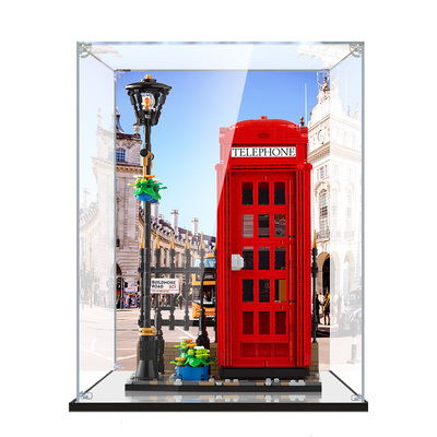 彦凰伦敦红色电话亭模型展示盒