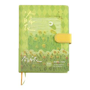 B6手账本油画可爱记录本笔记本高级感记事本女生少女文具日记本ins风精致读书学生文具计划本高颜值日程本