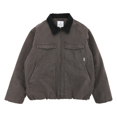 TBALLER2026新款重水洗谷仓帆布棉衣夹克男巴恩风复古做旧工装T棉