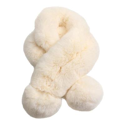 Cozyfur獭兔毛围巾女冬季