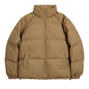 马登工装立领90白鸭绒泡芙羽绒服短款面包服保暖加厚防寒外套女冬