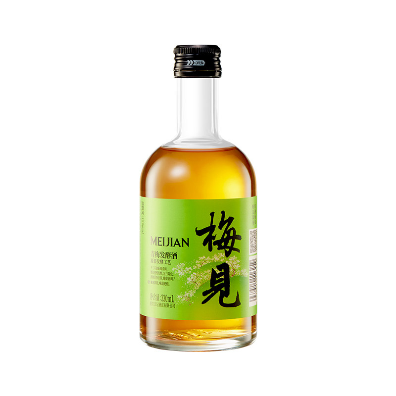 梅见青梅酒12度发酵梅酒330ml*6微醺梅见旗舰店低度酒梅子酒甜酒