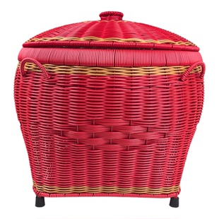 手工编织精品喜庆箩筐结婚嫁妆订婚满月新房拜神仿藤篮