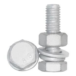 8.8级热镀锌螺栓热浸锌外六角螺丝螺母套装大全M8M10M12M14M16M20