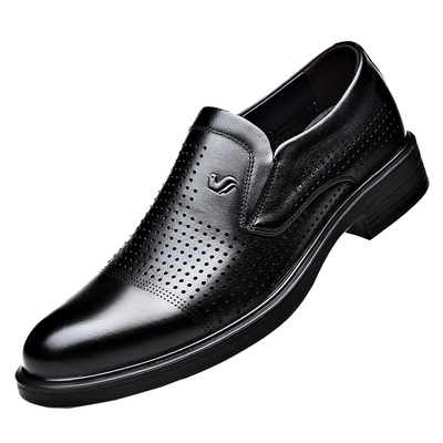 夏季皮鞋富贵鸟真皮透气