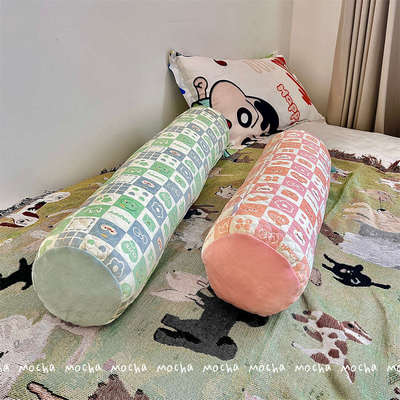 冰豆豆圆柱睡觉抱枕女生夹腿侧睡专用床上男生款长条枕头可拆洗夏
