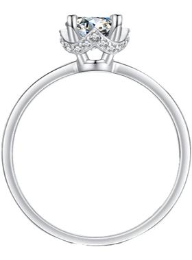 modians925纯银锆石戒指小众轻奢