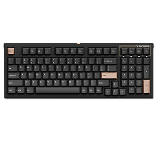 腹灵FL980V2Pro版机械键盘无线2.4G蓝牙三模PBT红轴热插拔BOX有线