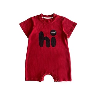 满月宝宝短袖T恤夏季薄款婴幼儿衣服洋气小月龄百天周岁超萌夏装