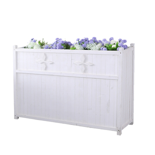 防腐木花箱围栏院子长方形花架户外栅栏木制隔断室外组合外摆花槽