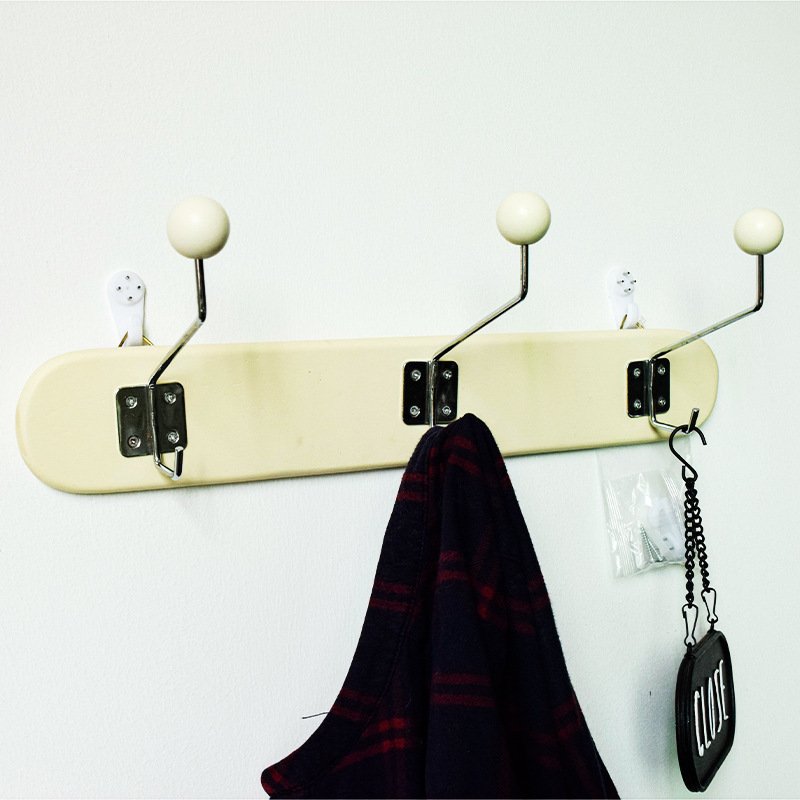 简约风多功能无痕挂钩懒人置物架架收纳纸巾厨房壁挂挂架抹布墙壁